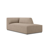 Ruby 2-Sitzer Sofa Chaiselongue Rechts, mit Bezug in Strukturierter Stoff (Ota7) in Dunkelbeige, 180x93 cm – Bild 3