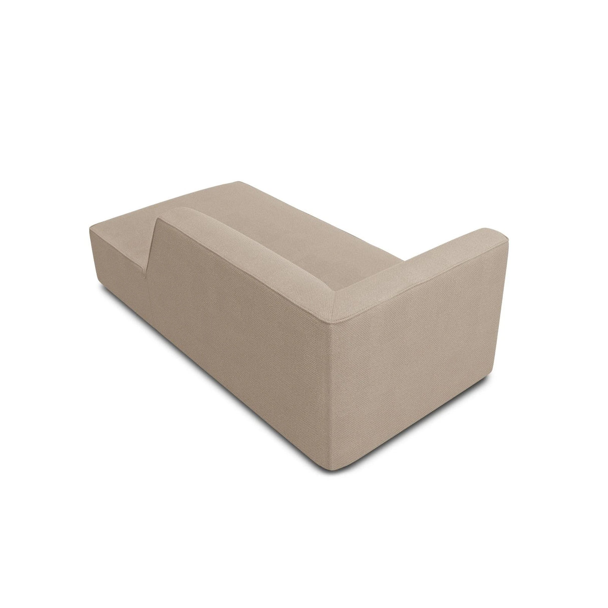 Ruby 2-Sitzer Sofa Chaiselongue Rechts, mit Bezug in Strukturierter Stoff (Ota7) in Dunkelbeige, 180x93 cm – Bild 4