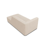 Ruby 2-Sitzer Sofa Chaiselongue Rechts, mit Bezug in Strukturierter Stoff (Ota8) in Beige, 180x93 cm – Bild 4