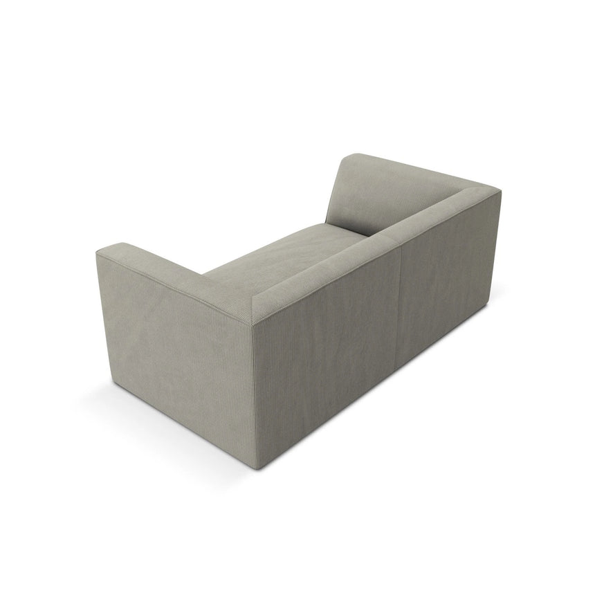 Ruby 2-Sitzer Sofa mit Bezug in Cord (ScaAsh) in Hellgrau, 174x93 cm – Bild 5