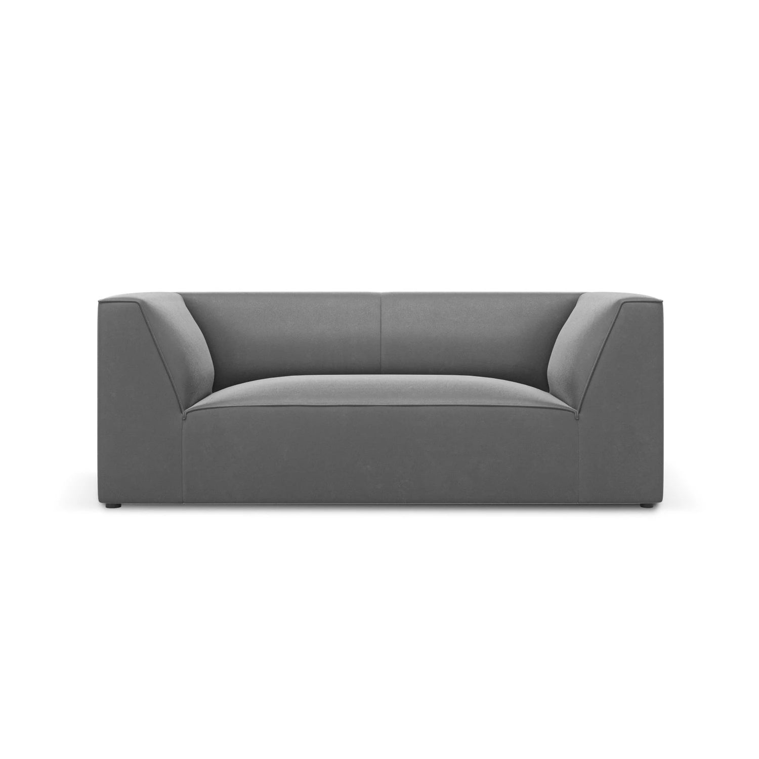 Ruby 2-Sitzer Sofa mit Bezug in Samt (Sal17) in Grau, 174x93 cm – Bild 1