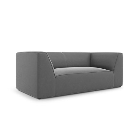 Ruby 2-Sitzer Sofa mit Bezug in Samt (Sal17) in Grau, 174x93 cm – Bild 3