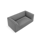 Ruby 2-Sitzer Sofa mit Bezug in Samt (Sal17) in Grau, 174x93 cm – Bild 4