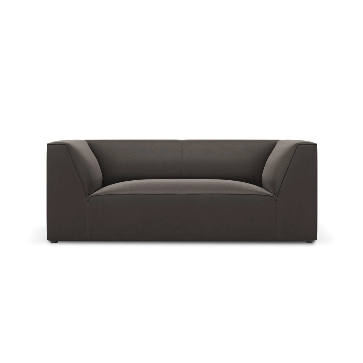 Ruby 2-Sitzer Sofa mit Bezug in Samt (Sal18) in Dunkelgrau, 174x93 cm – Bild 1