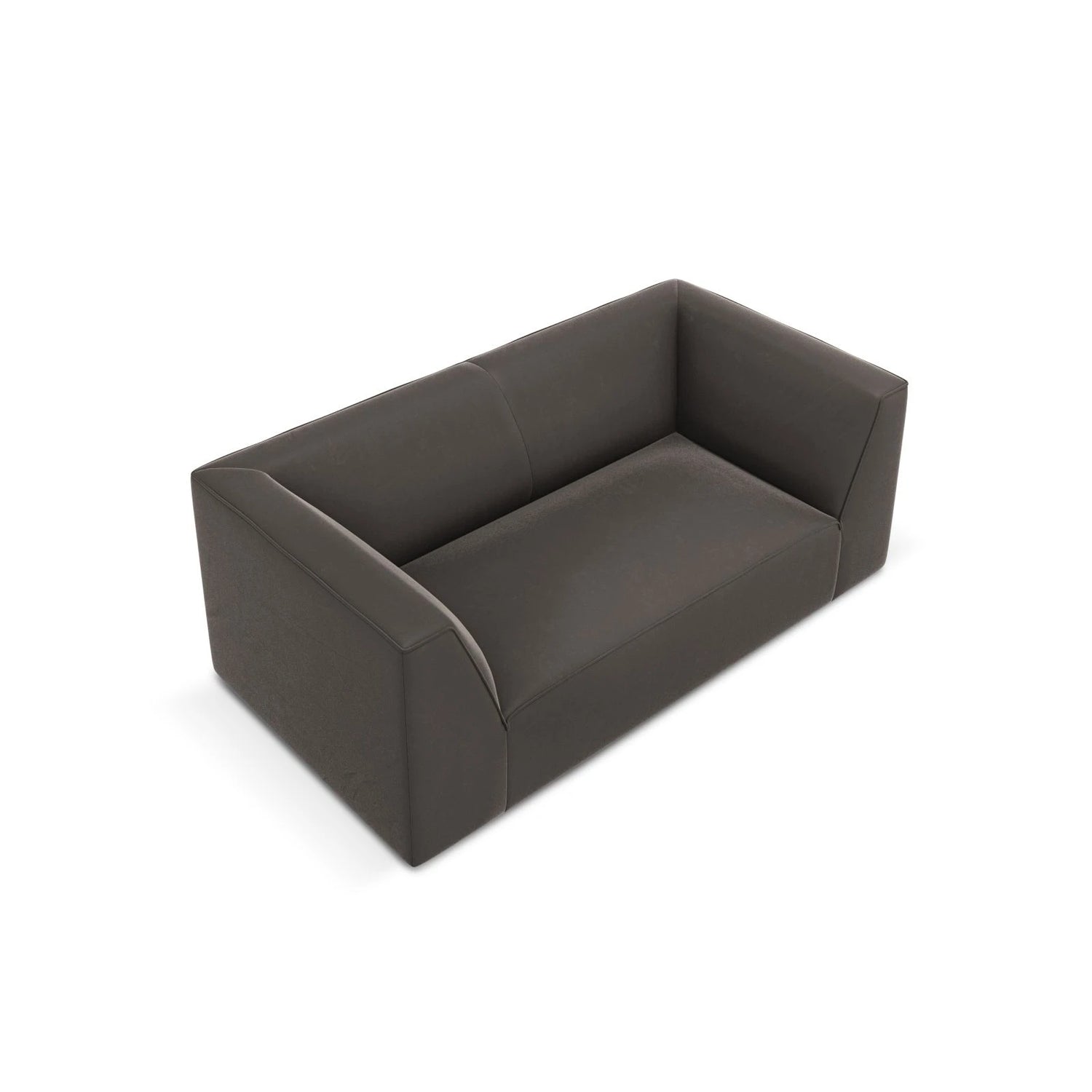 Ruby 2-Sitzer Sofa mit Bezug in Samt (Sal18) in Dunkelgrau, 174x93 cm – Bild 4