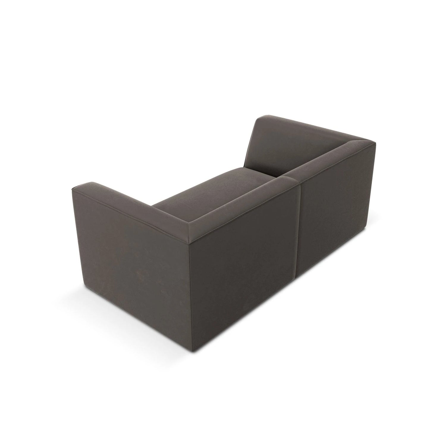 Ruby 2-Sitzer Sofa mit Bezug in Samt (Sal18) in Dunkelgrau, 174x93 cm – Bild 5