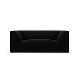 Ruby 2-Sitzer Sofa mit Bezug in Samt (Sal19) in Schwarz, 174x93 cm – Bild 1