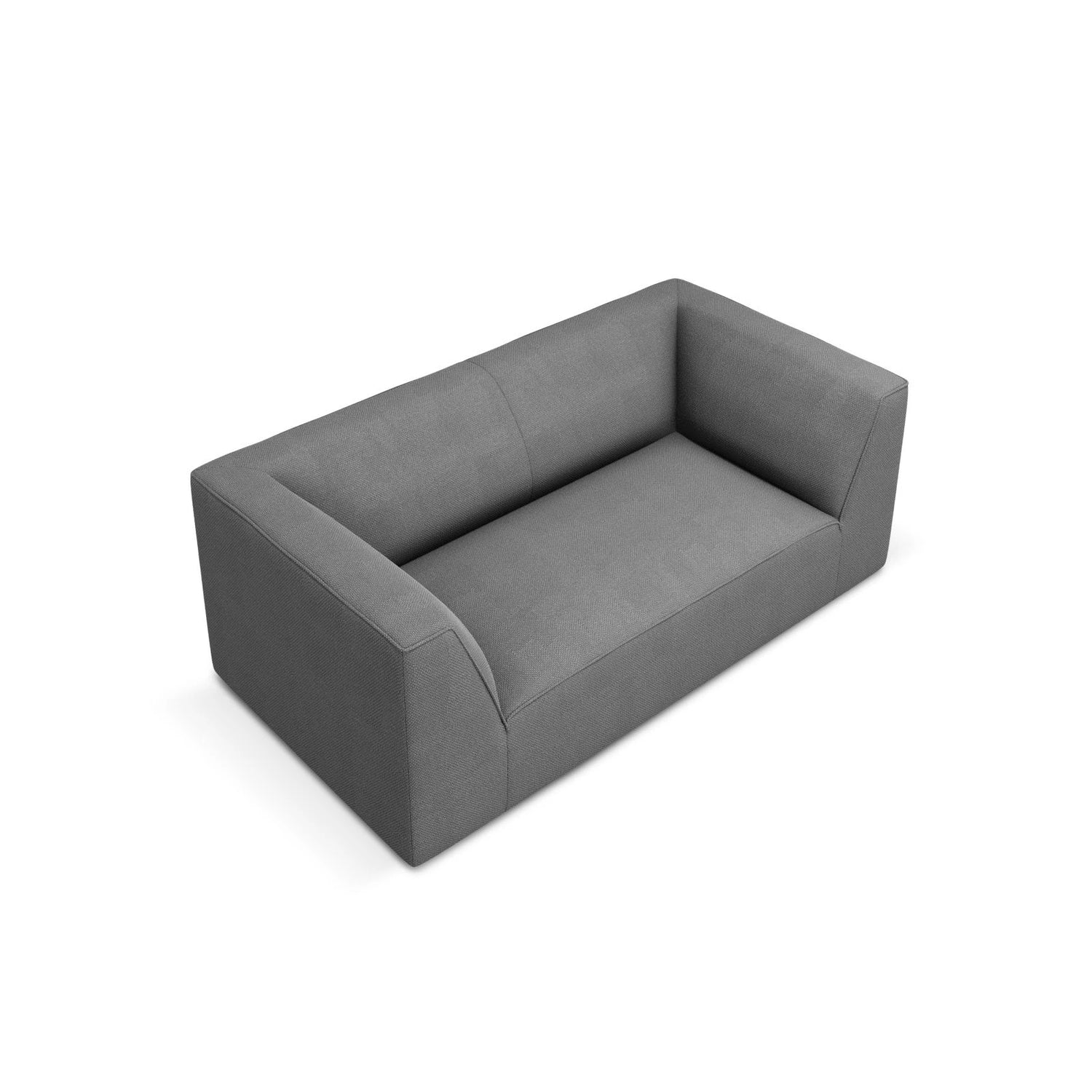 Ruby 2-Sitzer Sofa mit Bezug in Strukturierter Stoff (Ota11) in Grau, 174x93 cm – Bild 4