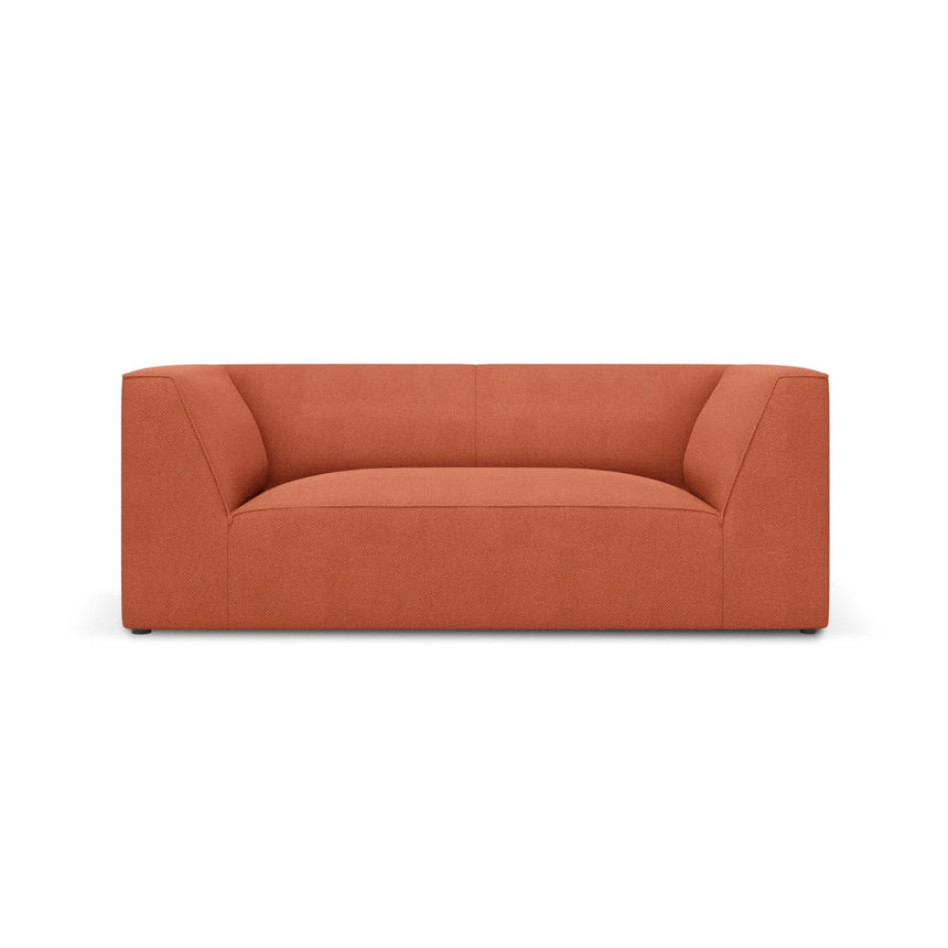 Ruby 2-Sitzer Sofa mit Bezug in Strukturierter Stoff (Ota2) in Coral, 174x93 cm – Bild 1