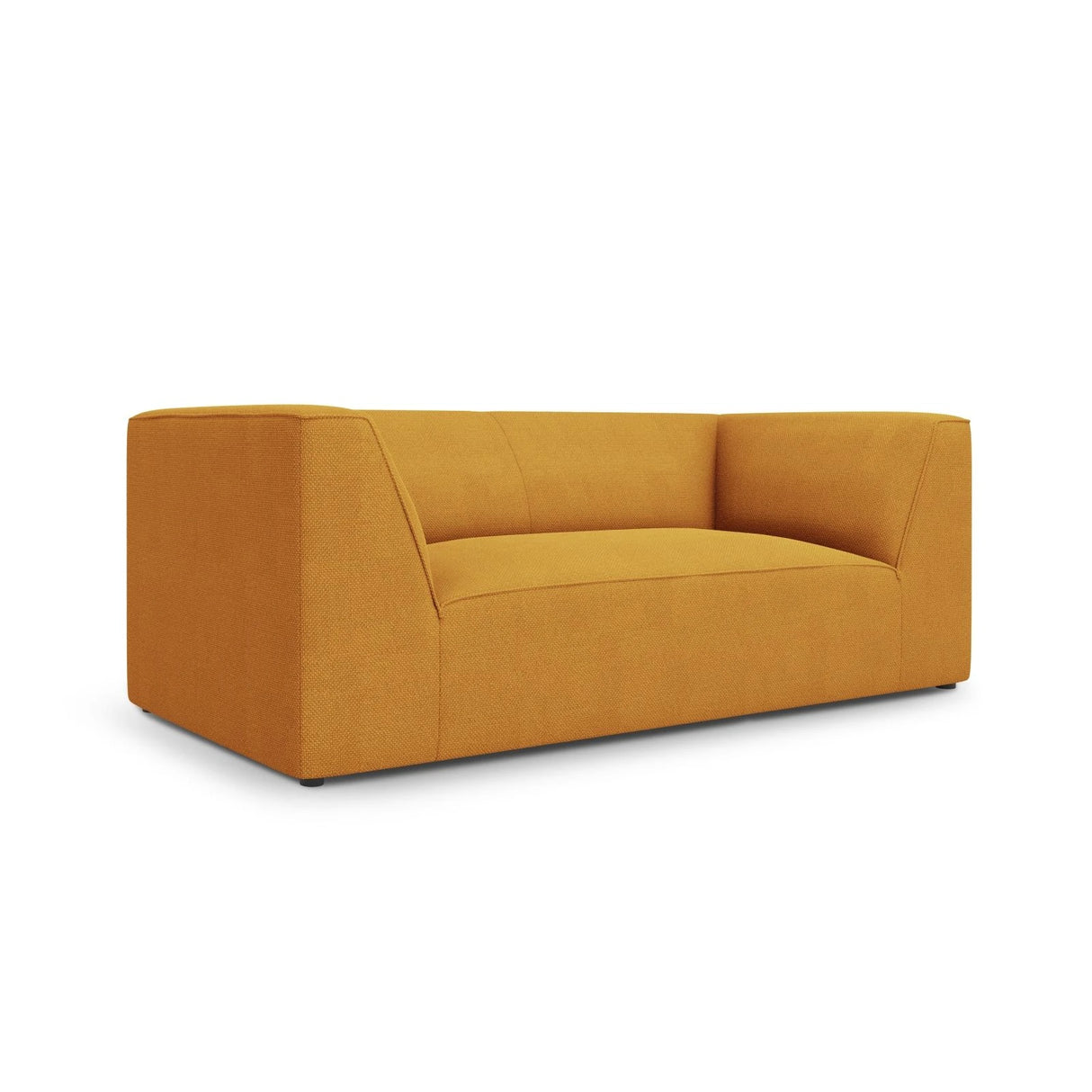 Ruby 2-Sitzer Sofa mit Bezug in Strukturierter Stoff (Ota4) in Gelb, 174x93 cm – Bild 3