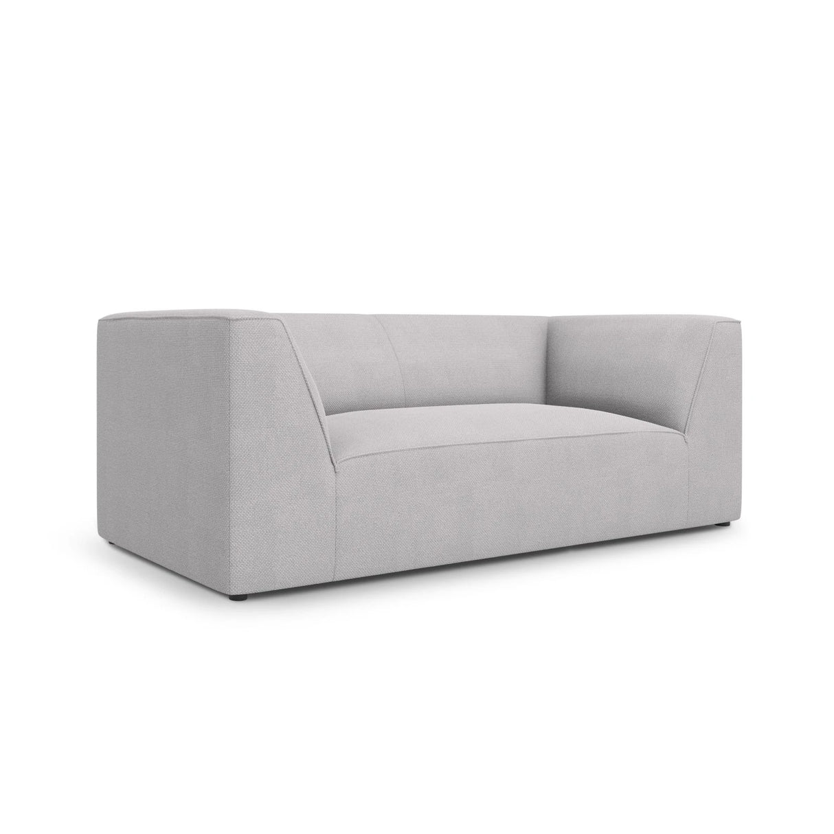 Ruby 2-Sitzer Sofa mit Bezug in Strukturierter Stoff (Ota9) in Hellgrau, 174x93 cm – Bild 3