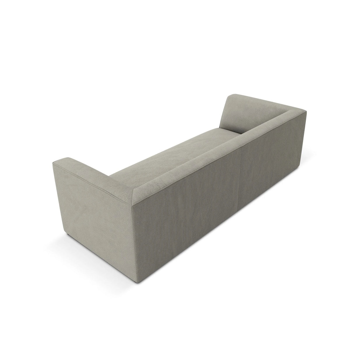 Ruby 3-Sitzer Sofa mit Bezug aus Cord (ScaAsh) in Hellgrau, 232x93 cm – Bild 5
