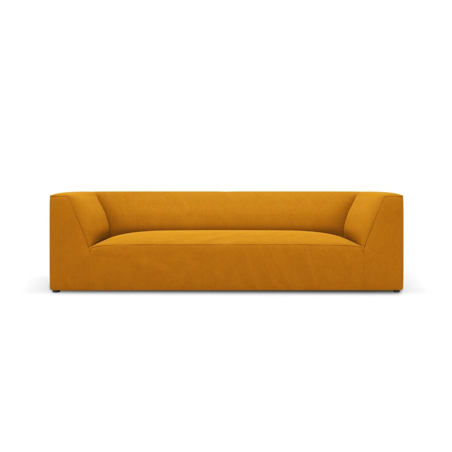 Ruby 3-Sitzer Sofa mit Bezug aus Cord (ScaMos) in Gelb, 232x93 cm – Bild 1