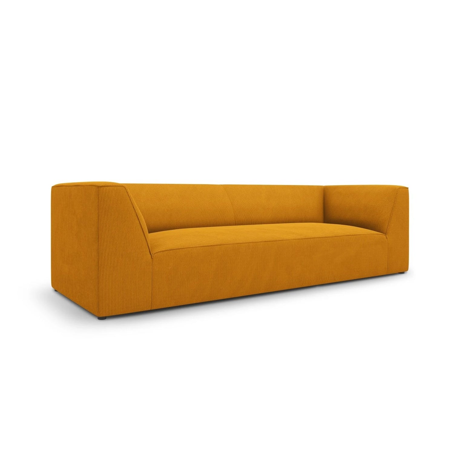 Ruby 3-Sitzer Sofa mit Bezug aus Cord (ScaMos) in Gelb, 232x93 cm – Bild 4