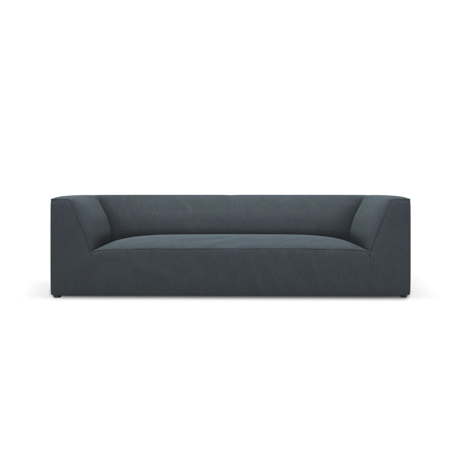 Ruby 3-Sitzer Sofa mit Bezug aus Cord (ScaOce) in Blau, 232x93 cm – Bild 1