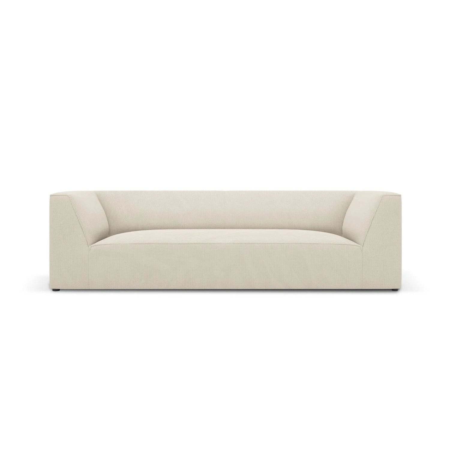 Ruby 3-Sitzer Sofa mit Bezug aus Samt, Cord oder Strukturstoff, 232x93 cm – Bild 1