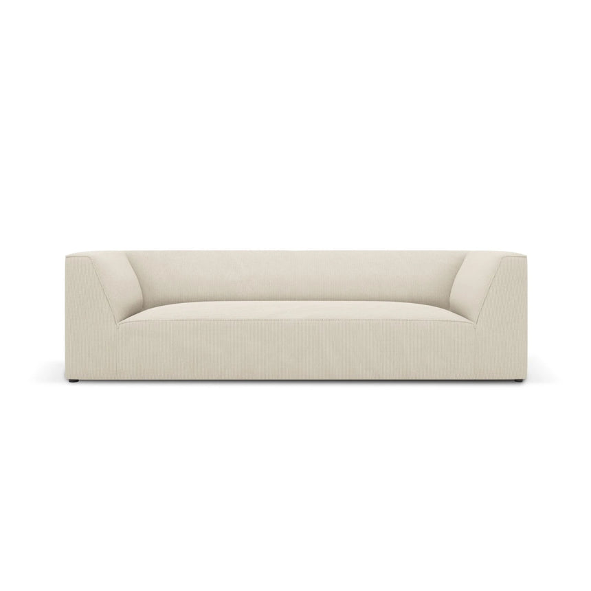 Ruby 3-Sitzer Sofa mit Bezug aus Samt, Cord oder Strukturstoff, 232x93 cm – Bild 1