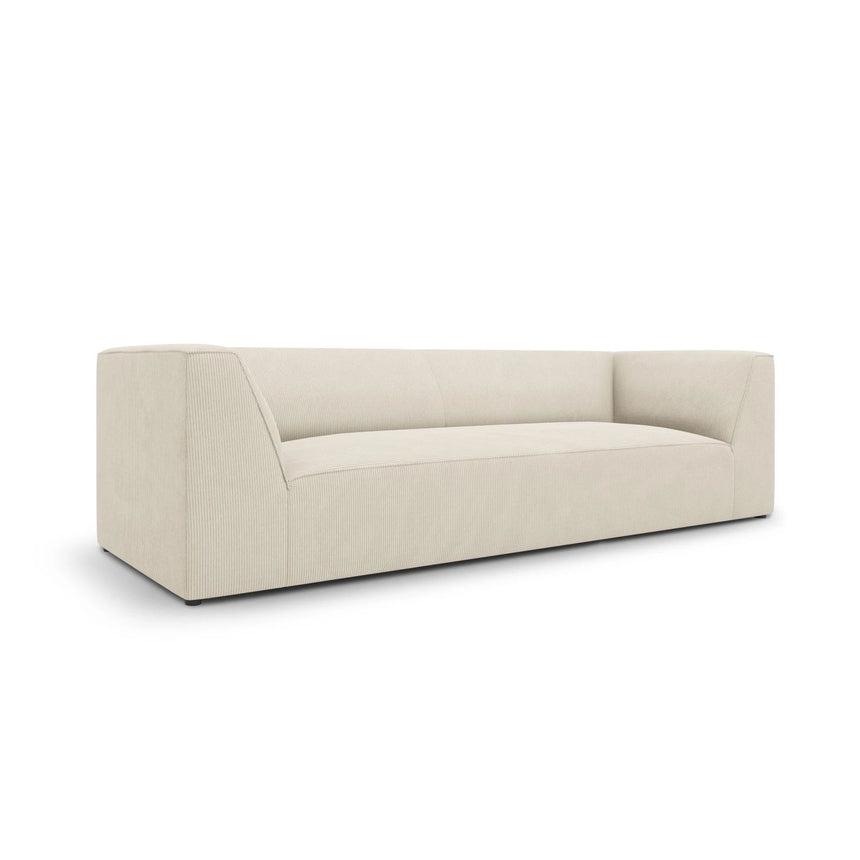 Ruby 3-Sitzer Sofa mit Bezug aus Samt, Cord oder Strukturstoff, 232x93 cm – Bild 4