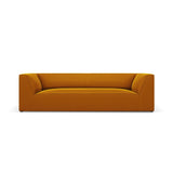 Ruby 3-Sitzer Sofa mit Bezug aus Samt (Sal10) in Gelb, 232x93 cm – Bild 1