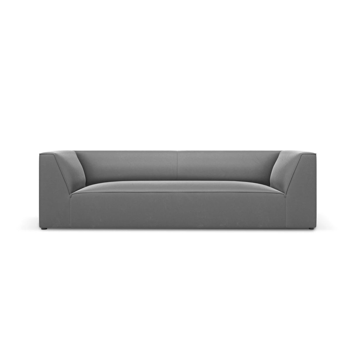Ruby 3-Sitzer Sofa mit Bezug aus Samt (Sal17) in Grau, 232x93 cm – Bild 1