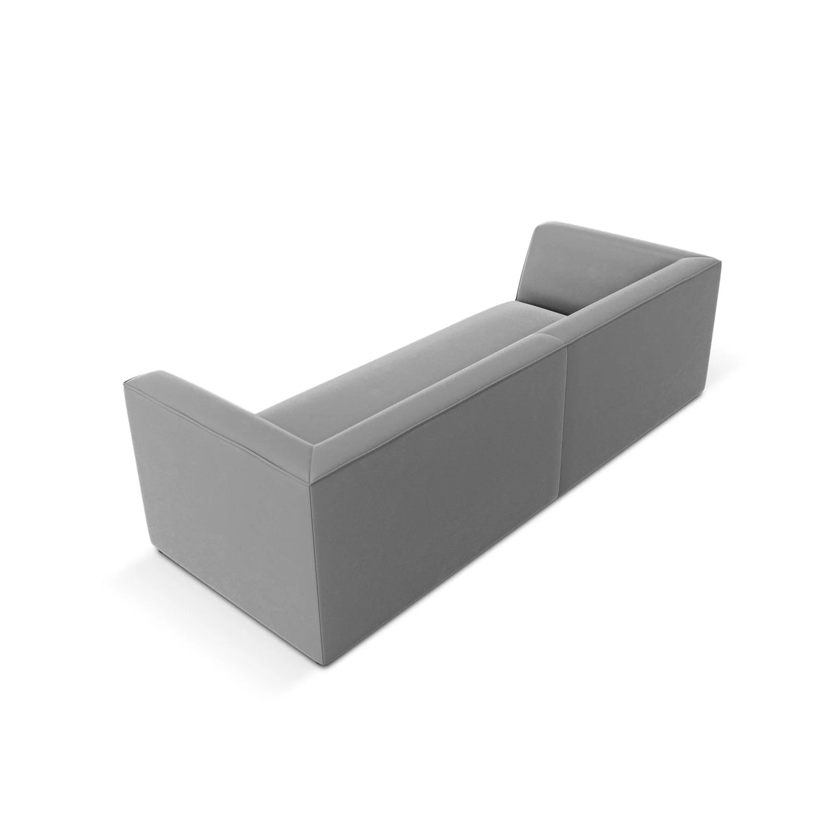 Ruby 3-Sitzer Sofa mit Bezug aus Samt (Sal17) in Grau, 232x93 cm – Bild 5