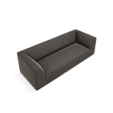 Ruby 3-Sitzer Sofa mit Bezug aus Samt (Sal18) in Dunkelgrau, 232x93 cm – Bild 4