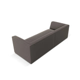 Ruby 3-Sitzer Sofa mit Bezug aus Samt (Sal18) in Dunkelgrau, 232x93 cm – Bild 5