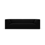 Ruby 3-Sitzer Sofa mit Bezug aus Samt (Sal19) in Schwarz, 232x93 cm – Bild 1