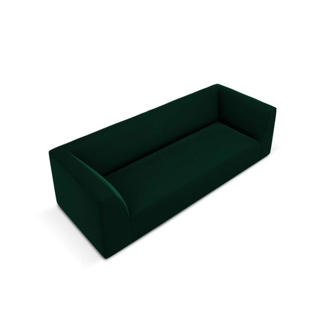 Ruby 3-Sitzer Sofa mit Bezug aus Samt (Sal7) in Flaschengrün, 232x93 cm – Bild 4