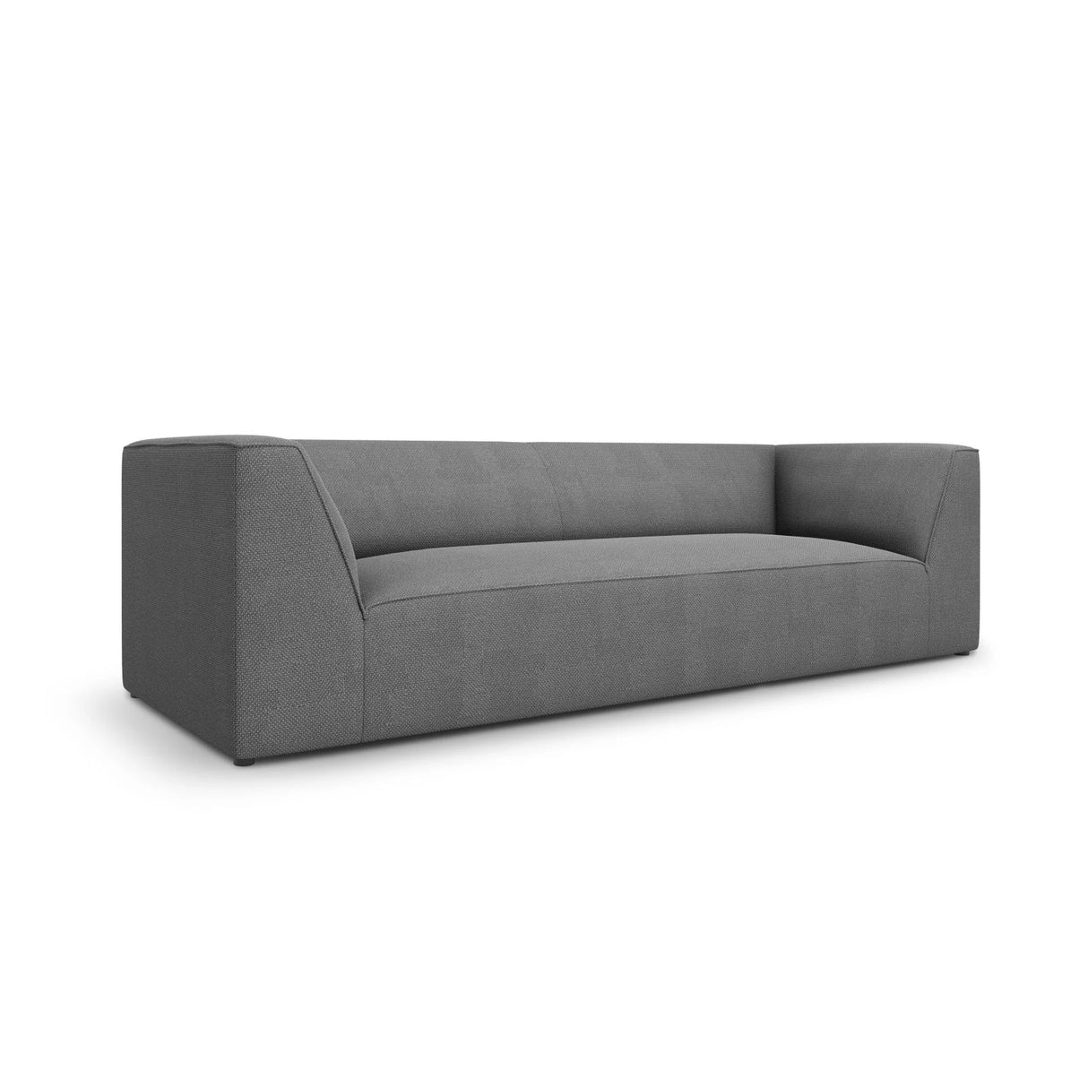 Ruby 3-Sitzer Sofa mit Bezug aus Strukturierter Stoff (Ota11) in Grau, 232x93 cm – Bild 3