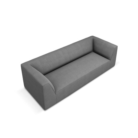 Ruby 3-Sitzer Sofa mit Bezug aus Strukturierter Stoff (Ota11) in Grau, 232x93 cm – Bild 4