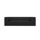 Ruby 3-Sitzer Sofa mit Bezug aus Strukturierter Stoff (Ota12) in Schwarz, 232x93 cm – Bild 1