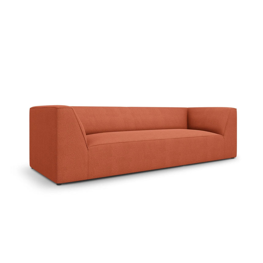 Ruby 3-Sitzer Sofa mit Bezug aus Strukturierter Stoff (Ota2) in Coral, 232x93 cm – Bild 2