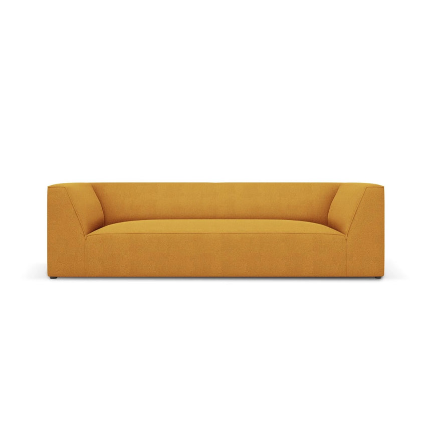 Ruby 3-Sitzer Sofa mit Bezug aus Strukturierter Stoff (Ota4) in Gelb, 232x93 cm – Bild 1