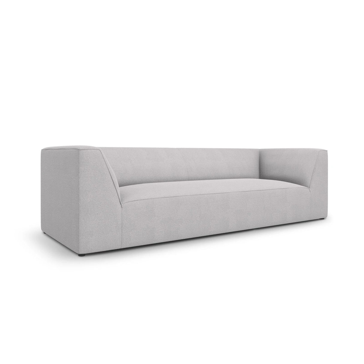 Ruby 3-Sitzer Sofa mit Bezug aus Strukturierter Stoff (Ota9) in Hellgrau, 232x93 cm – Bild 3