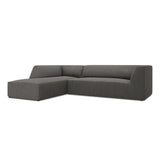 Ruby 4-Sitzer Ecksofa Links, mit Bezug aus Cord (ScaAnt) in Dunkelgrau, 273x180 cm – Bild 5
