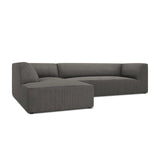 Ruby 4-Sitzer Ecksofa Links, mit Bezug aus Cord (ScaAnt) in Dunkelgrau, 273x180 cm – Bild 6
