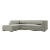 Ruby 4-Sitzer Ecksofa Links, mit Bezug aus Cord (ScaAsh) in Hellgrau, 273x180 cm – Bild 5