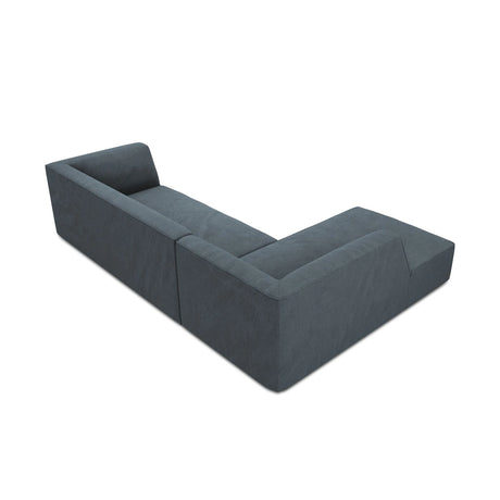 Ruby 4-Sitzer Ecksofa Links, mit Bezug aus Cord (ScaOce) in Blau, 273x180 cm – Bild 8