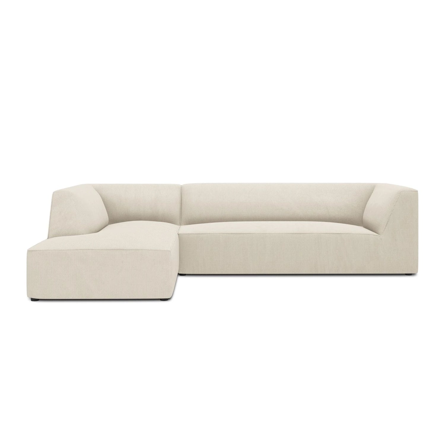 Ruby 4-Sitzer Ecksofa Links, mit Bezug aus Samt, Cord oder Strukturstoff, 273x180 cm – Bild 1