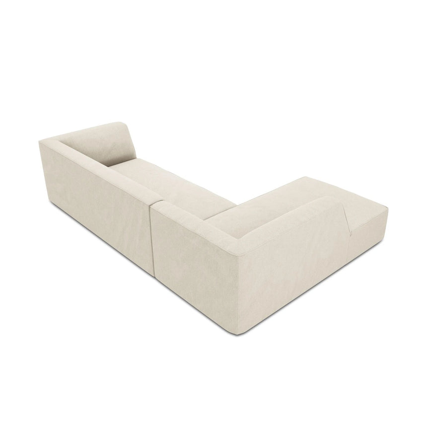 Ruby 4-Sitzer Ecksofa Links, mit Bezug aus Samt, Cord oder Strukturstoff, 273x180 cm – Bild 8
