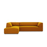 Ruby 4-Sitzer Ecksofa Links, mit Bezug aus Samt (Sal10) in Gelb, 273x180 cm – Bild 1