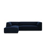 Ruby 4-Sitzer Ecksofa Links, mit Bezug aus Samt (Sal5) in Königsblau, 273x180 cm – Bild 1