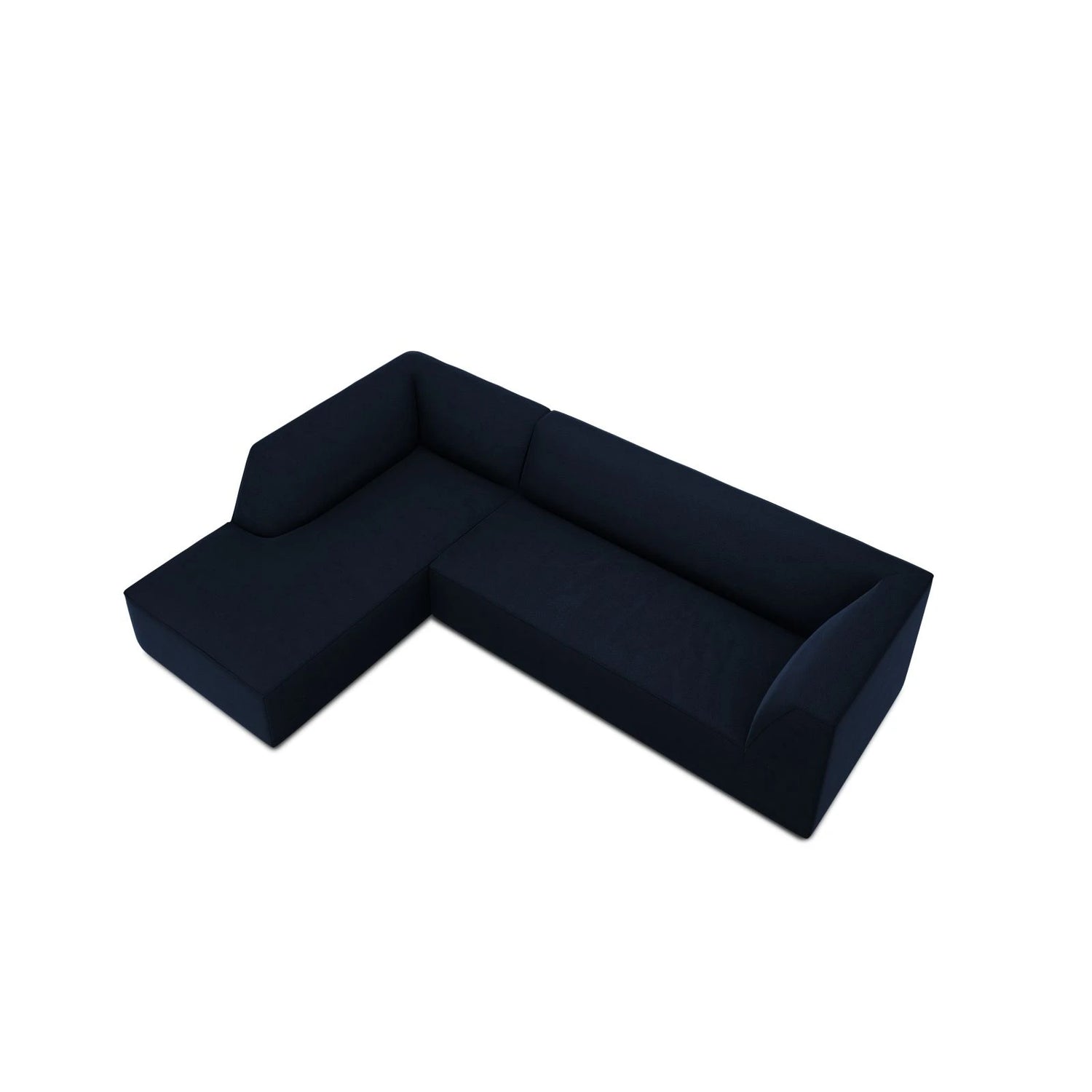 Ruby 4-Sitzer Ecksofa Links, mit Bezug aus Samt (Sal5) in Königsblau, 273x180 cm – Bild 7