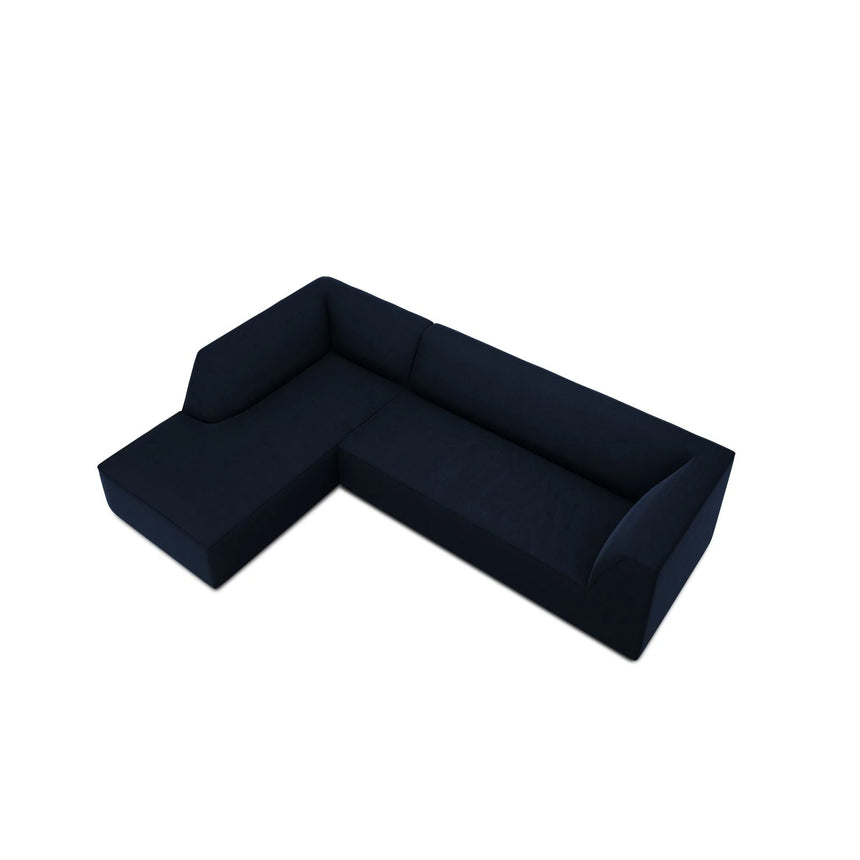 Ruby 4-Sitzer Ecksofa Links, mit Bezug aus Samt (Sal5) in Königsblau, 273x180 cm – Bild 7