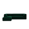 Ruby 4-Sitzer Ecksofa Links, mit Bezug aus Samt (Sal7) in Flaschengrün, 273x180 cm – Bild 1