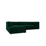 Ruby 4-Sitzer Ecksofa Links, mit Bezug aus Samt (Sal7) in Flaschengrün, 273x180 cm – Bild 5