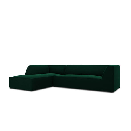 Ruby 4-Sitzer Ecksofa Links, mit Bezug aus Samt (Sal7) in Flaschengrün, 273x180 cm – Bild 6