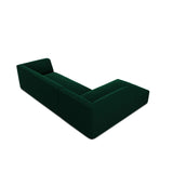 Ruby 4-Sitzer Ecksofa Links, mit Bezug aus Samt (Sal7) in Flaschengrün, 273x180 cm – Bild 8