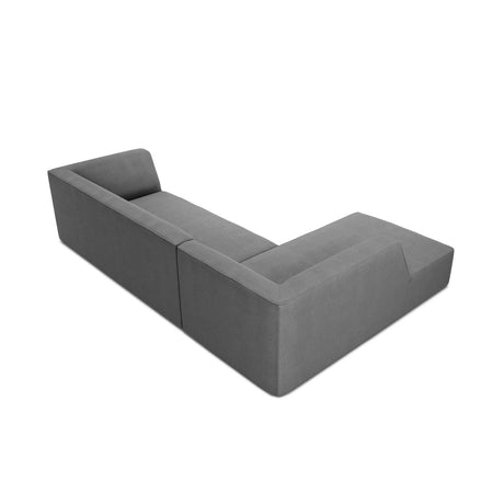 Ruby 4-Sitzer Ecksofa Links, mit Bezug aus Strukturierter Stoff (Ota11) in Grau, 273x180 cm – Bild 6